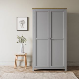 An Image of Olney Double Wardrobe Grey