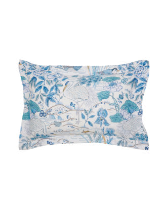 An Image of Sanderson Pure Cotton Sateen Crane & Frog Oxford Pillowcase