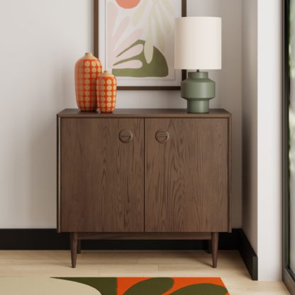 An Image of Arja Elements Small Sideboard Wood (Brown)