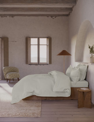 An Image of M&S X Fired Earth Washed Cotton Duvet Cover