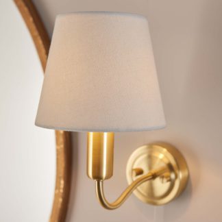 An Image of Naim Bathroom Wall Light - Brass Effect