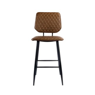 An Image of Silas Bar Table with Kendall Bar Stools Kendall Mink