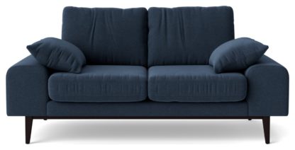 An Image of Swoon Tulum Velvet 2 Seater Sofa - Taupe