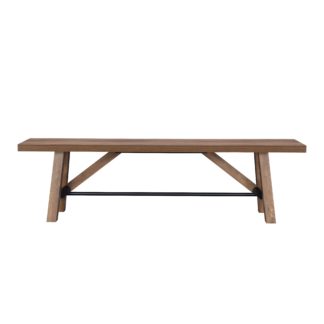 An Image of Fulton Trestle Dining Bench Pine