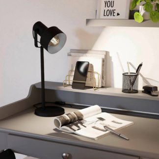 An Image of Eglo Casibare Table Lamp - Black