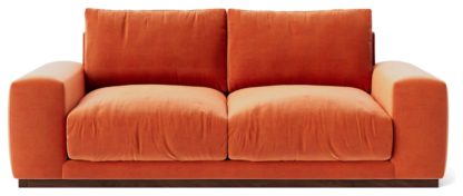 An Image of Swoon Denver Velvet 2 Seater Sofa - Fern Green