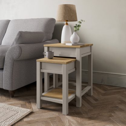 An Image of Olney Nest of Tables with Storage Stone