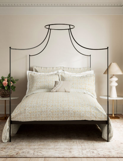 An Image of V&A Pure Cotton Percale Kerala Duvet Cover