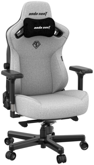An Image of Anda Seat Kaiser Fabric Ergonomic Office Gaming Chair - Grey