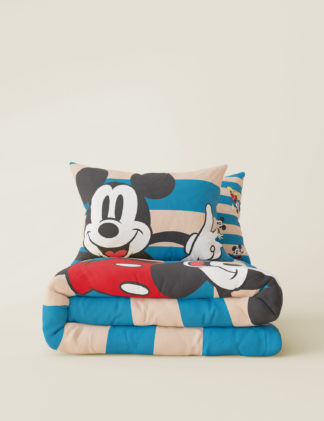 An Image of M&S Mickey Mouse™ Cotton Blend Bedding Set