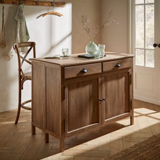An Image of Natural History Museum Kitchen Island with Emmie Bar Stool Emmie Oak
