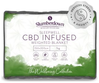 An Image of Slumberdown Wellbeing CBD Weighted Blanket - 7kg