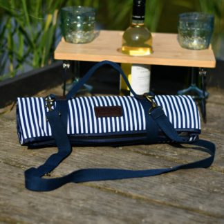 An Image of Three Rivers Picnic Blanket Blue
