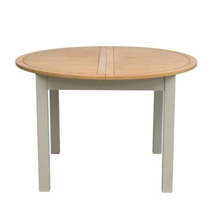 An Image of Clifford 6 Seater Oval Flip Top Dining Table Grey