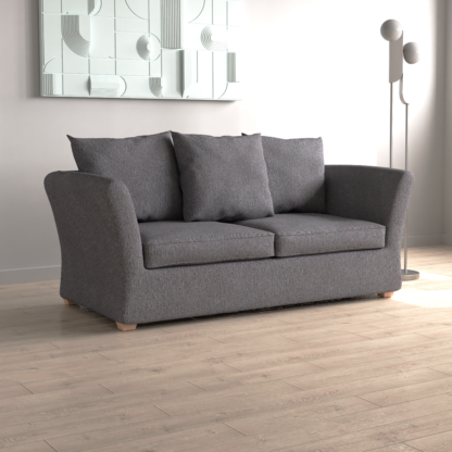 128fee1b1eede27f81365efddc70f31d225e6bf5d316d8c42827141ceb57b548.png An Image of Emmett Woven Fabric Sofa Bed Woven Fabric Bark