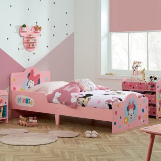 An Image of Minnie Mouse Single Bed Pink