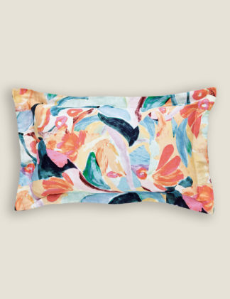 An Image of Ted Baker Pure Cotton Sateen Abstract Art Oxford Pillowcase
