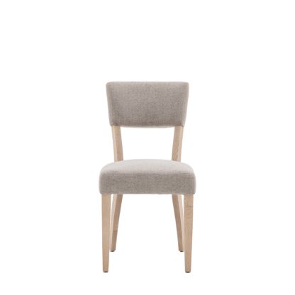 An Image of Elda Set of 2 Dining Chairs, Linen Natural