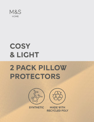 An Image of M&S 2pk Cosy & Light Pillow Protectors