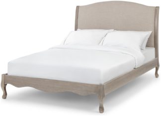 An Image of Julian Bowen Camille Double Bed Frame - Light wood