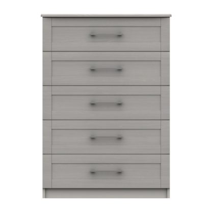 An Image of Ethan 5 Drawer Chest Grey