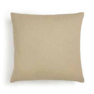 An Image of Habitat Textured Cushion - Cream - 50x50cm