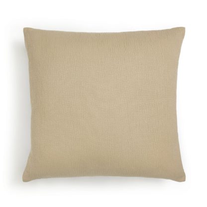 An Image of Habitat Textured Cushion - Cream - 50x50cm