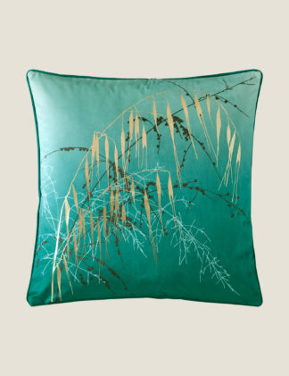 An Image of Clarissa Hulse Velvet Meadowgrass Cushion