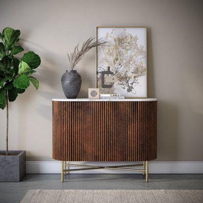 An Image of Kiera Small Sideboard Black