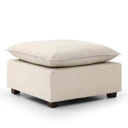 An Image of Moda Boucle Modular Ottoman Moda Boucle Natural