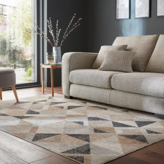 An Image of Fuse Recycled Geo Rug Fuse Geo Natural