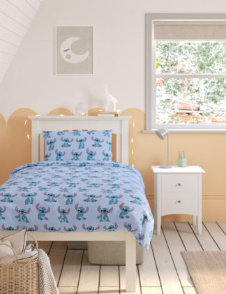An Image of M&S Lilo & Stitch™ Cotton Blend Bedding Set