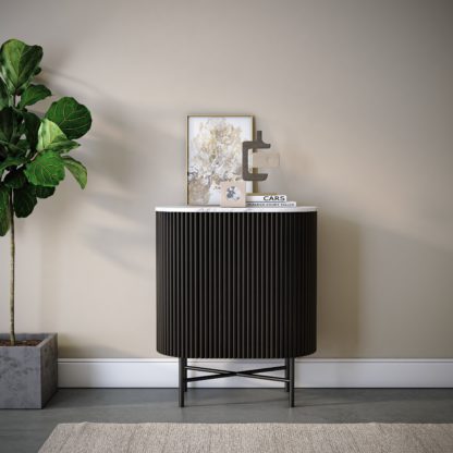 An Image of Kiera Compact Sideboard Black