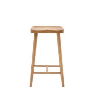 An Image of Tampa Bar Stool, Natural Oak Natural