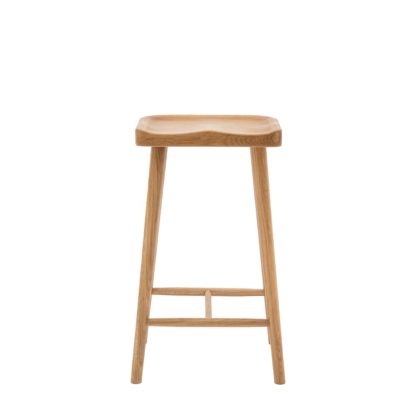 An Image of Tampa Bar Stool, Natural Oak Natural