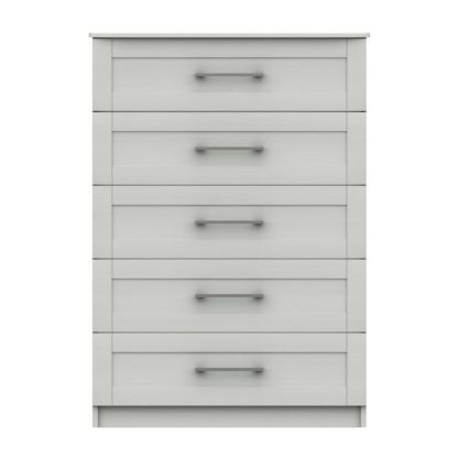 An Image of Ethan 5 Drawer Chest Grey