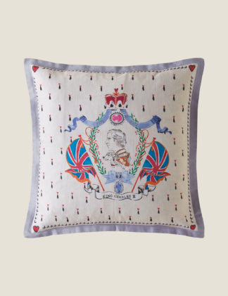 An Image of Cath Kidston King Charles III Coronation Cushion