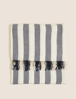 An Image of M&S Striped Throw