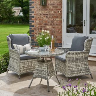 An Image of Wroxham Bistro Set Grey