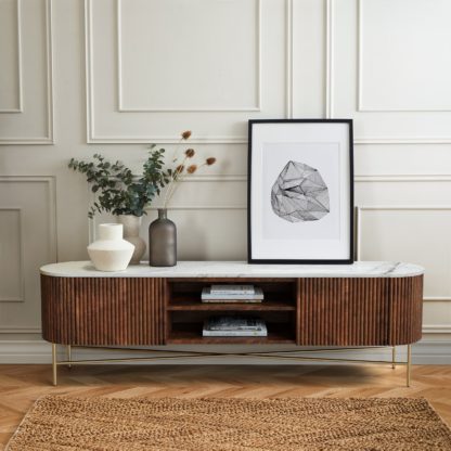 An Image of Kiera Extra Wide TV Stand Black