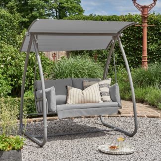 An Image of Newmarket 2 Seater Swing Grey