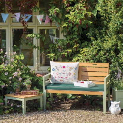 An Image of Verdi 2 Seater Garden Bench Green