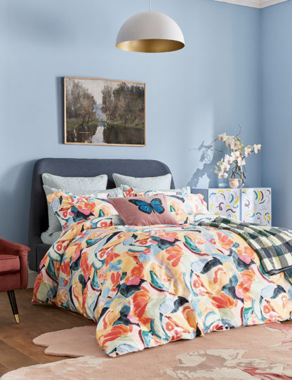 An Image of Ted Baker Pure Cotton Sateen Abstract Art Duvet Cover