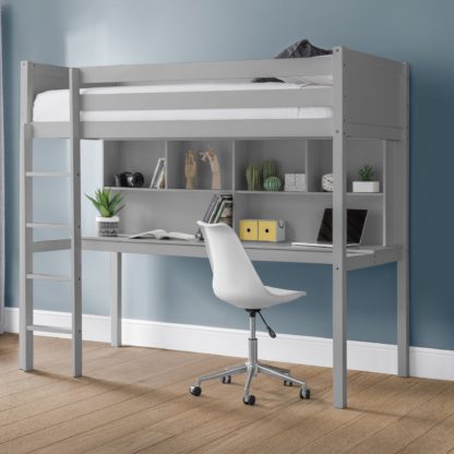 An Image of Titan High Sleeper Bed White