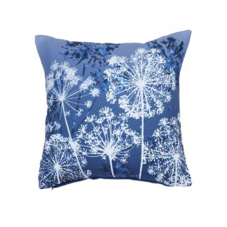 An Image of Dandelions Garden Cushion - Blue