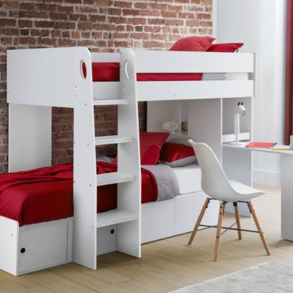 An Image of Eclipse Bunk Bed Oak (Brown)