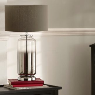 An Image of Vivienne Ombre Glass Table Lamp Silver