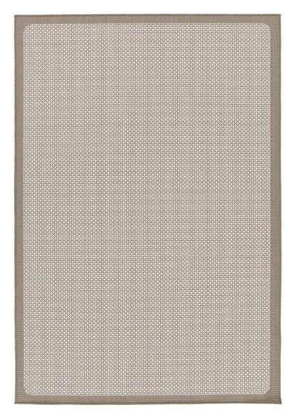15e9b99d4b8f1709a2690192b0015e2f6e2cf88ec6e8e6578e43acf646dc6d11.jpg An Image of Relay HydroFlex Boarder Natural Outdoor Rug - 120X170cm
