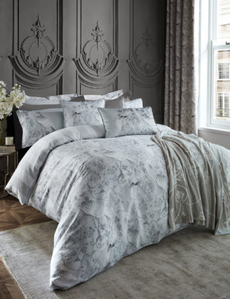 An Image of Laura Ashley Pure Cotton Sateen Tregaron Bedding Set