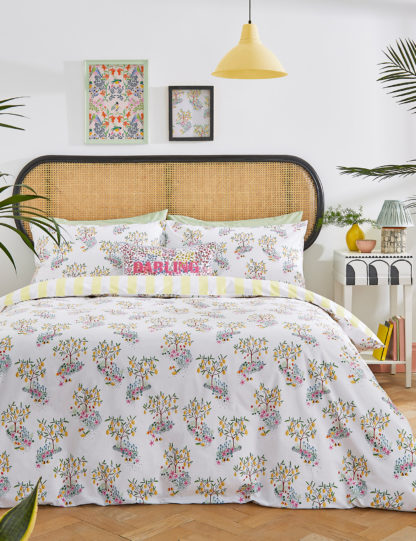 An Image of Cath Kidston Pure Cotton Lemon Trees Bedding Set